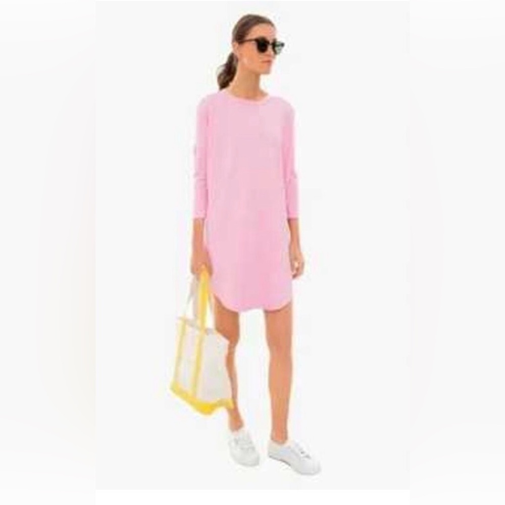 Tuckernuck Pomander Place Pink Sue Sweatshirt Dress, XS/S
